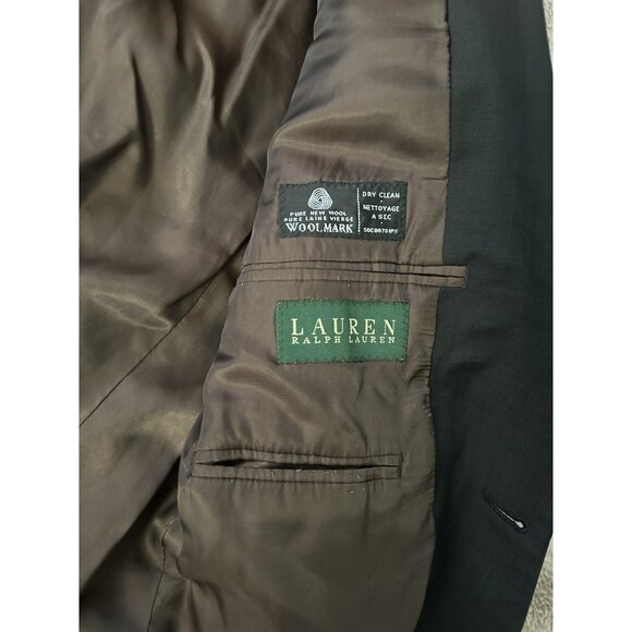 Lauren Ralph Lauren 100% Pure New Wool 2 Button Blazer Sport Coat Jacket Sz 38R - Picture 13 of 14